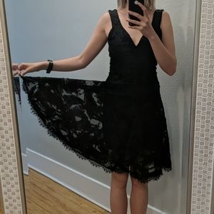 Dress The Population Lace overlay cocktail dress